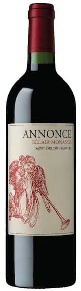 Annonce Belair Monange 2015 Saint Emilion grand cru