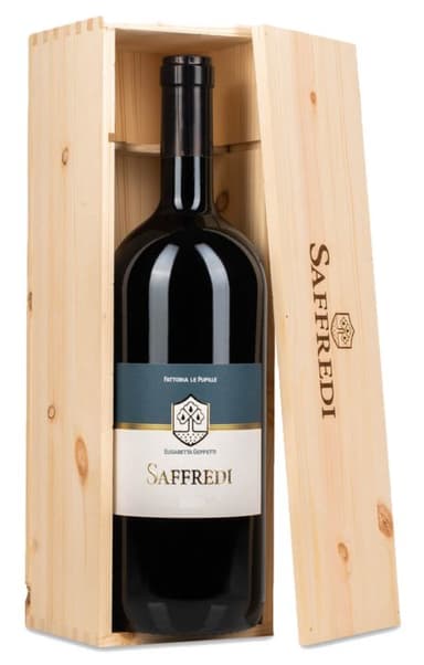 Saffredi 2020 Fattoria Le Pupille Magnum in Holzkiste