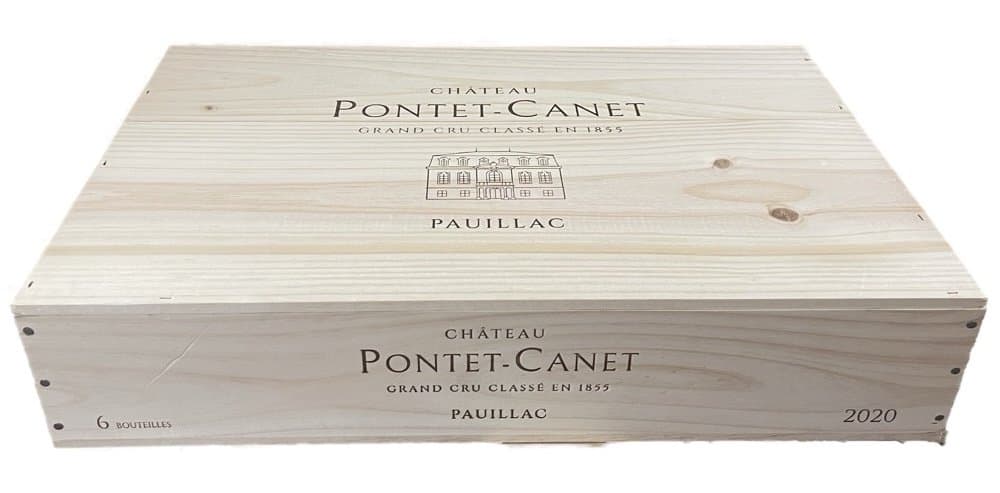 Chateau Pontet Canet 2020 in 6er Holzkiste