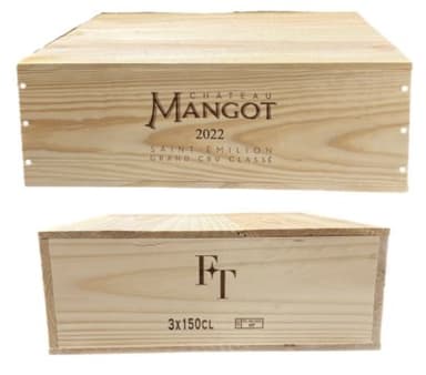 Chateau Mangot 2022 in 3er 1.5L Magnum Holzkiste