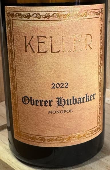 Weingut Keller 2022 Hubacker GG Riesling KPK Flörsheim-Dahlsheim