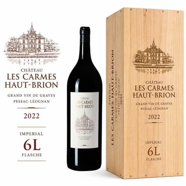 Chateau Les Carmes Haut Brion 2022 Imperial 6 Liter in Holzkiste